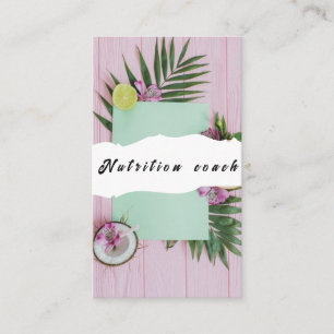 Carte De Visite Nutrition Thérapeute Santé et bien-être