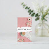 Carte De Visite Nutrition Thérapeute Santé et bien-être (Debout devant)