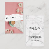 Carte De Visite Nutrition Thérapeute Santé et bien-être (Devant / Derrière)