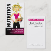 Carte De Visite Nutritionniste - commande à façon (Devant / Derrière)