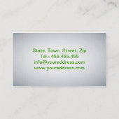 Carte De Visite Nutritionniste de pharmacie de herboriste de (Dos)