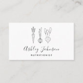 Carte De Visite Nutritionniste diététiste carotte oignon et better (Devant)
