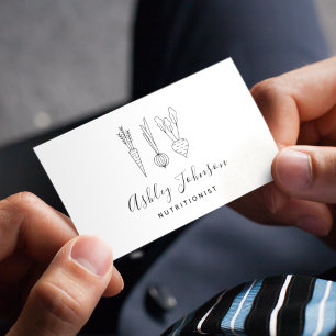 Carte De Visite Nutritionniste diététiste carotte oignon et better