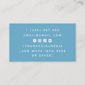 Carte De Visite Nutritionniste diététiste Lemon Citrus Médias soci (Dos)