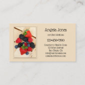 Carte de visite nutritionniste diététiste professi (Dos)