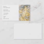 Carte De Visite Nymphe rose dans le jardin (Devant / Derrière)