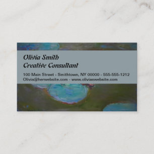 Carte De Visite Nymphéas de Monet Étang aux Nymphéas Peinture de N