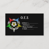 CARTE DE VISITE O.E.S. (Dos)