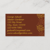 Carte De Visite Oak Leaf Themed  (Devant)
