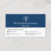 Carte De Visite OB-GYN Doctor Office Appointment (Devant)