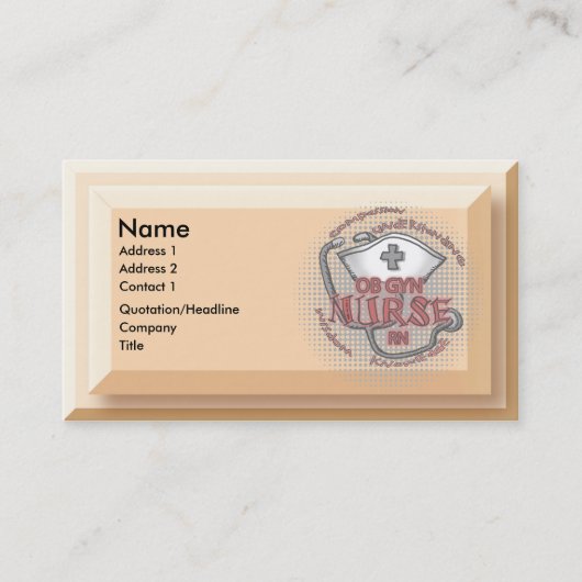 Carte De Visite ObGyn Nurse Axiom (Devant)