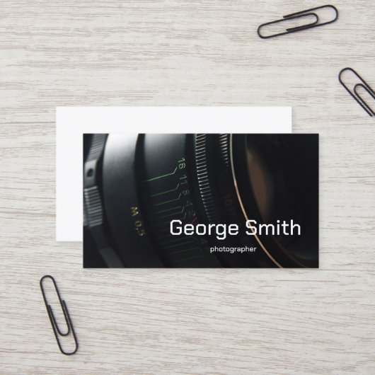 Carte De Visite Objectif (Devant/Arrière en situation)