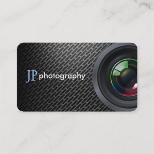 Carte De Visite Objectif de caméra professionnel de photographe
