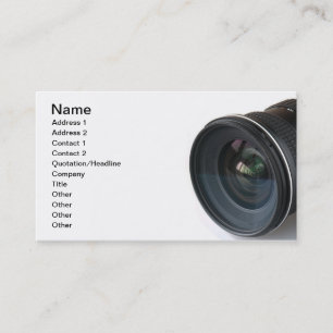 Carte De Visite Objectif photo