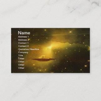 Carte De Visite Objet volant UFO dans l'espace