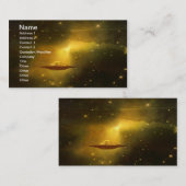 Carte De Visite Objet volant UFO dans l'espace (Devant / Derrière)