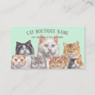 Carte De Visite Objets de souvenir d'artiste de mémorial de chat
