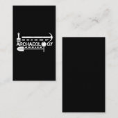 Carte De Visite Objets façonnés préhistoriques d'archéologie (Devant / Derrière)