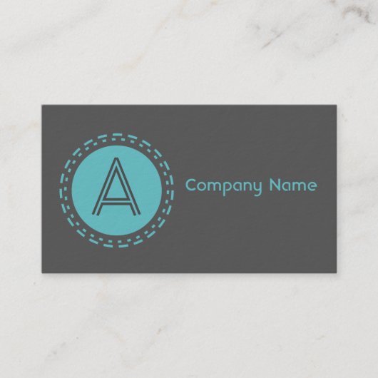 Carte De Visite Obscurité bleue emboutie de tache (Devant)