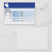 Carte De Visite Obscurité de Myspace - potelée (Devant / Derrière)