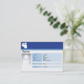 Carte De Visite Obscurité de Myspace - potelée (Debout devant)