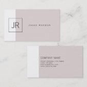 Carte De Visite Obscurité fendue de style d'élégance sophistiquée (Devant / Derrière)