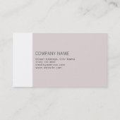 Carte De Visite Obscurité fendue de style d'élégance sophistiquée (Dos)