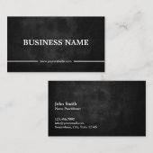 Carte De Visite Obscurité professionnelle de praticienne (Devant / Derrière)