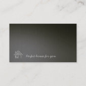 Carte De Visite Obscurité professionnelle des immobiliers | (Dos)