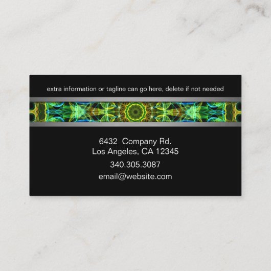 Carte De Visite Observant au-dessus de vous le mandala (Dos)