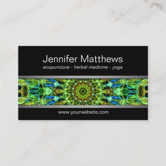 Carte De Visite Observant au-dessus de vous le mandala (Devant)