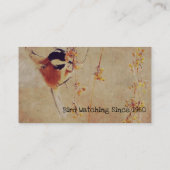 Carte De Visite Observation des oiseaux (Dos)