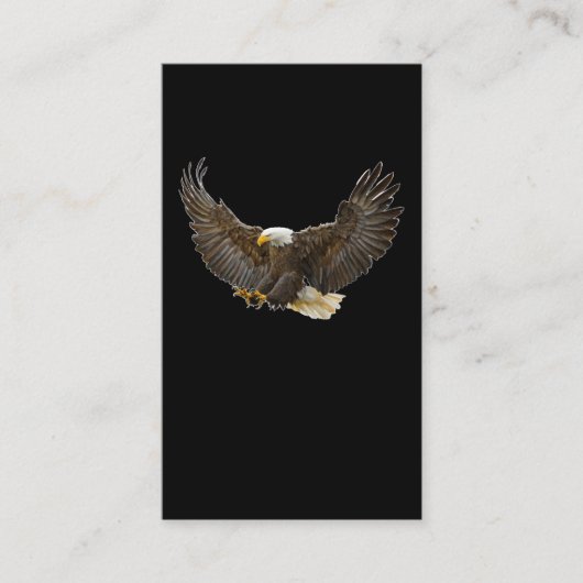 Carte De Visite Observation des oiseaux par l'aigle à tête plate (Devant)