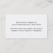 Carte De Visite Obstervatoire (Dos)