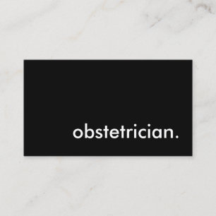 Carte De Visite obstétricien.