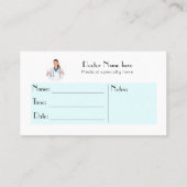 Carte De Visite Obstétricien gynécologue OBGYN code QR moderne Bus (Dos)