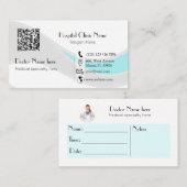 Carte De Visite Obstétricien gynécologue OBGYN code QR moderne Bus (Devant / Derrière)