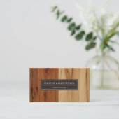 Carte De Visite Obstétricien - Regarder le grain de bois (Debout devant)