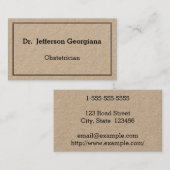 Carte de visite obstetricien, simple et ordonné (Devant / Derrière)