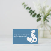 Carte De Visite Obstetrics Gynecology Maternity Ward Chic Blue (Debout devant)