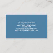 Carte De Visite Obstetrics Gynecology Maternity Ward Chic Blue (Dos)