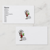 Carte De Visite Obtenir un Humour chanceux (Devant / Derrière)