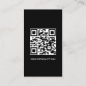 Carte De Visite Obtenons des médias sociaux QR code site Web Perso (Dos)