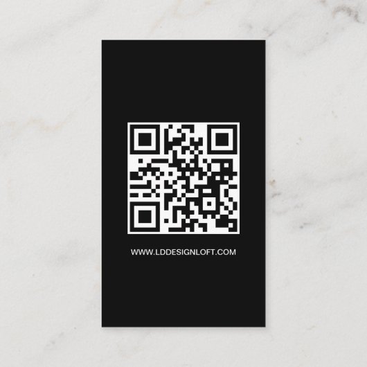Carte De Visite Obtenons des médias sociaux QR code site Web Perso (Dos)