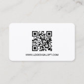Carte De Visite Obtenons des médias sociaux QR code site Web Perso (Dos)