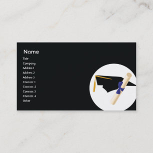 Carte De Visite Obtention du diplôme - affaires