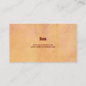 Carte de visite occidental de pays (Dos)