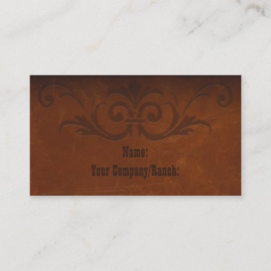 Carte de visite occidental de Sedona (Devant)