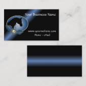 Carte de visite occidental de silhouette de cheval (Devant / Derrière)