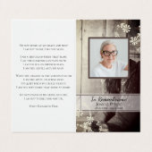 Carte De Visite Occidentale Cowboy Boots funérailles prière commém (Extérieur déplié)